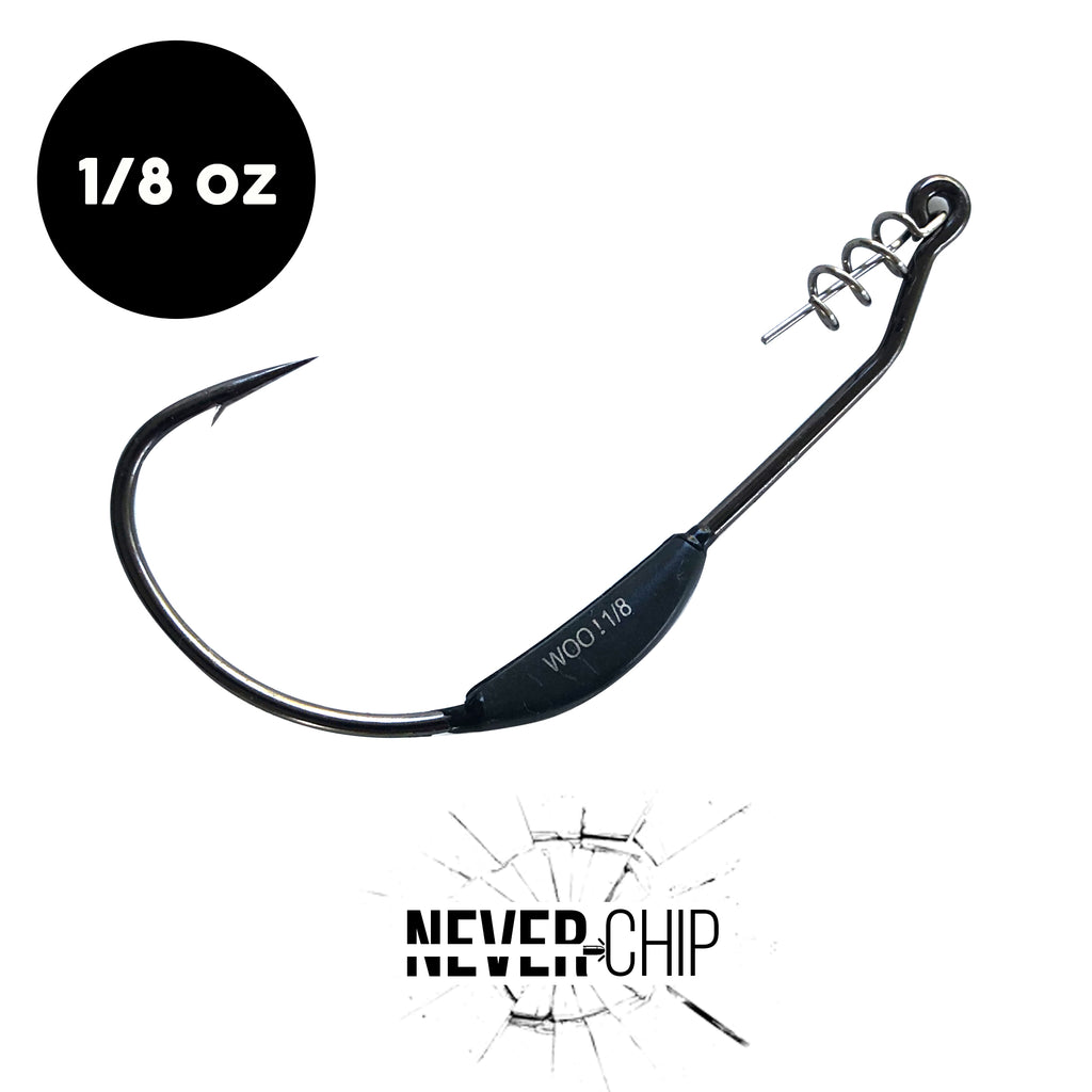 1/8 oz WOO! Tungsten Swimbait Hook - NEVER CHIP (3 pack) - woo-tungsten-canada