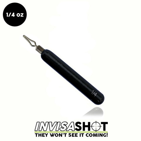 1/4 oz Green Pumpkin INVISASHOT Tungsten Drop Shot Weight - Skinny (3 pack) - woo-tungsten-canada