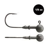 1/8 oz Tungsten Ball Head Jig Head (3 pack) - Available in 3 Colors! - WOO! TUNGSTEN