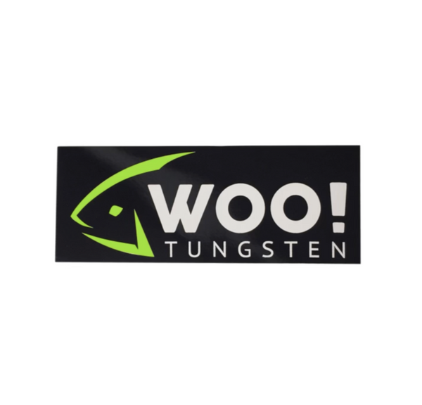 WOO! FISHING IS A CONTACT SPORT Vinyl Sticker (Black & White